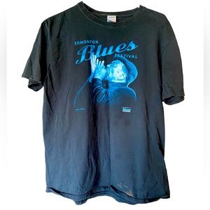 Retro James Cotton Edmonton Blues Festival Men’s L T-Shirt 2013 Rare